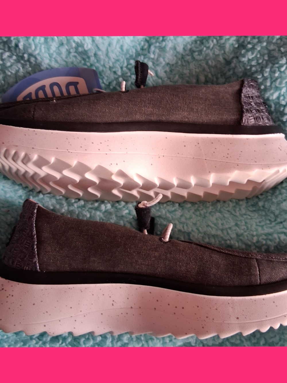 Hey Dude Wally Linen-Style Women's Casual Shoes - Gray - Picture 3 of 6